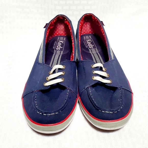 Keds Womens  WF47799 Size 10 Blue  Fabric Slip On Loafer Fashion Sneakers. - Picture 4 of 14